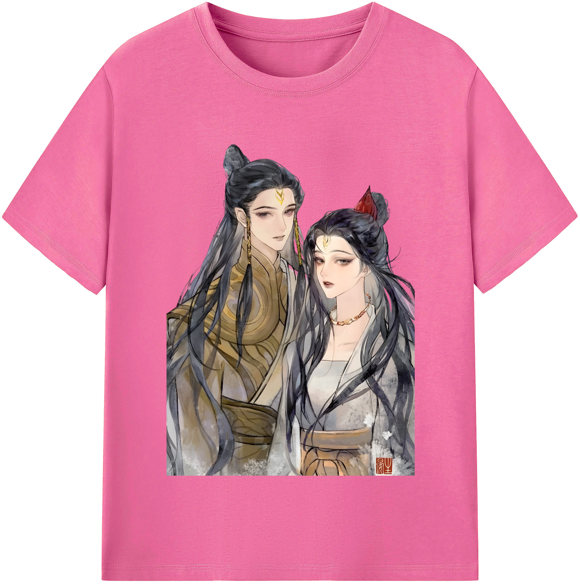 （画像用） Ne Zha 2 ナタ 魔童の大暴れ レディースカジュアルプリントTシャツ（綿100％）